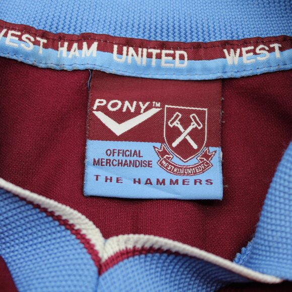West Ham United Jersey (VTG) - 1997 Home Jersey by Pony - Men's Large - Picture 10 of 11